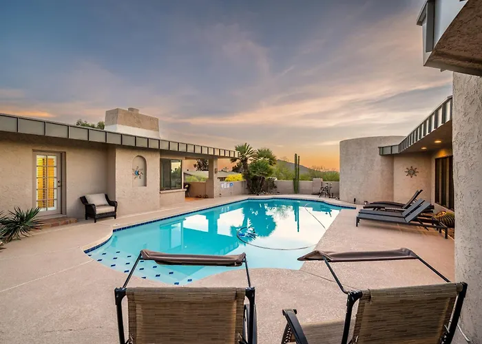Carefree Crest: Jaw Dropping Views Pool 2 Casitas Outdoor Living Scottsdale